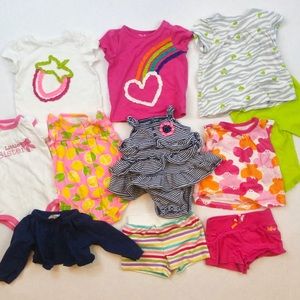 girls 3 month spring summer lot shirt dress shorts